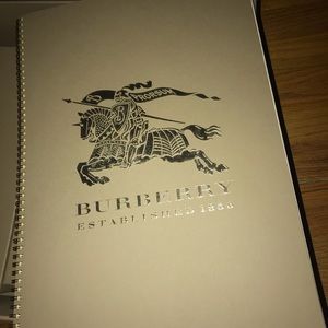 Burberry gold encrusted large sketchbook